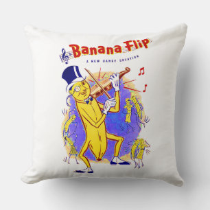 circa 1950 Banana Flip sheet music print Cushion