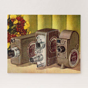 circa 1950 home movie cameras jigsaw puzzle