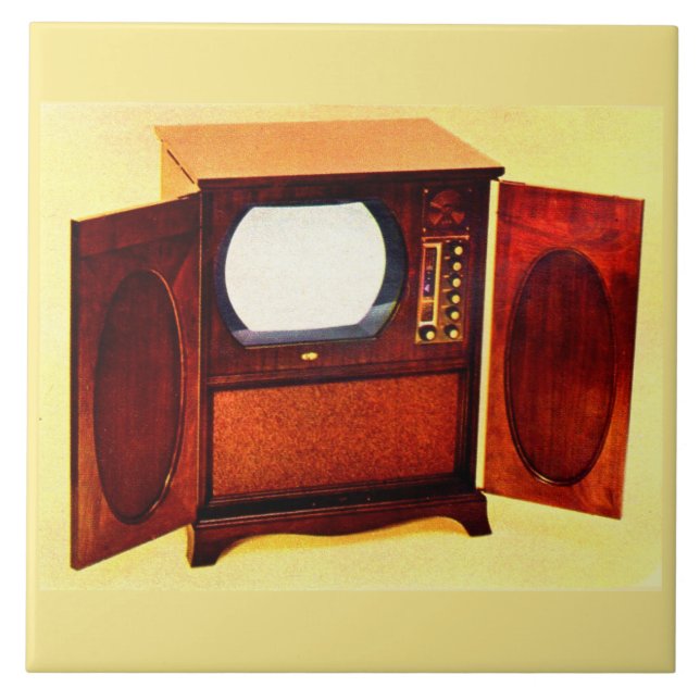 circa 1950 television set no. 1 tile (Front)