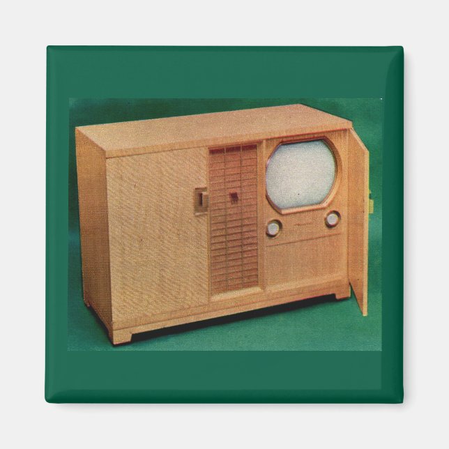 circa 1951 television set Danish modern no. 2 Magnet (Front)