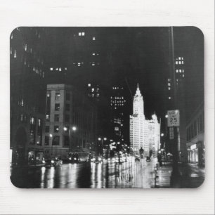 circa 1954: A view down Michigan Avenue Mouse Pad