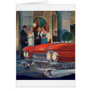 circa 1960 red Cadillac grille