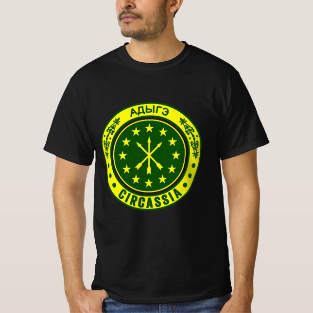 Circassian,adiga flag,Adygea,Circassian Flag. T-Shirt (Front)
