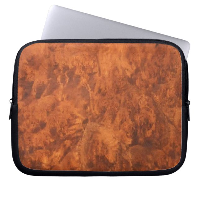 Circassian Walnut Burl Laptop Sleeve (Front)