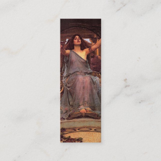 Circe Bookmark by John William Waterhouse Mini Business Card (Front)