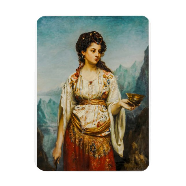 Circe by Jean Jules Bardin (1875) Magnet (Vertical)