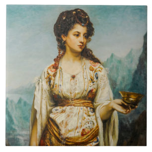 Circe by Jean Jules Bardin (1875) Tile