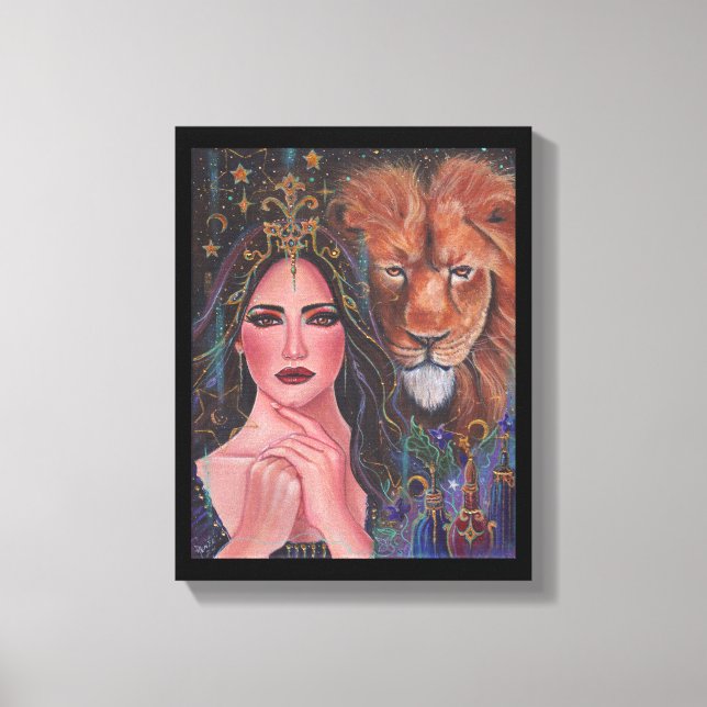 Circe goddess Stretched Canvas Print by Renee  (Front)