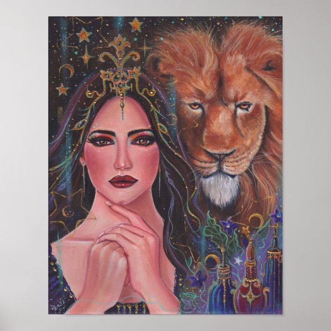 Circe goddess Stretched Canvas Print by Renee  (Front)