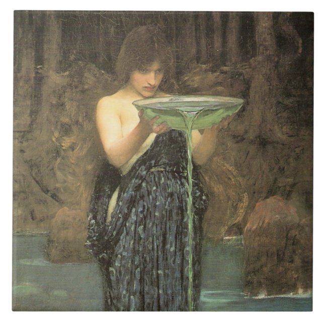 Circe Invidiosa By J W Waterhouse 1892 Tile (Front)
