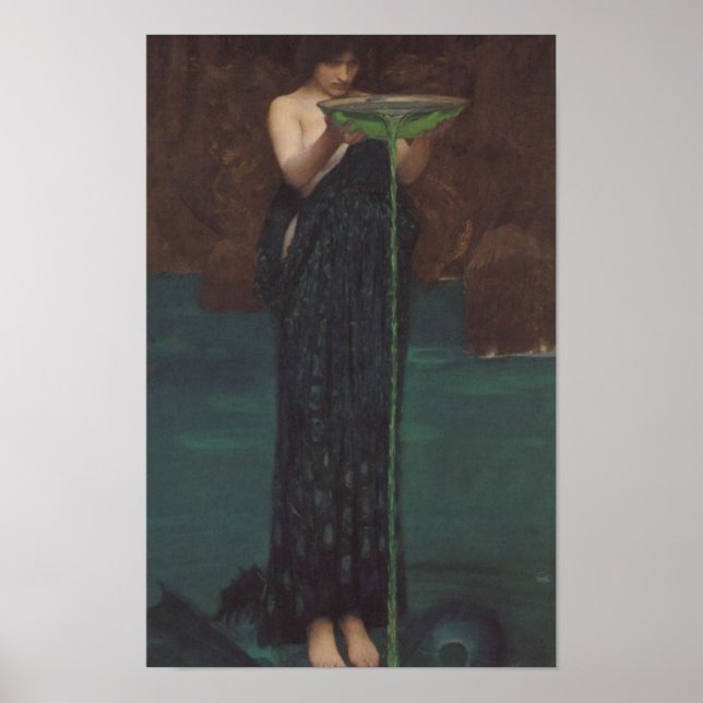 Circe Invidiosa by John William Waterhouse Poster (Front)