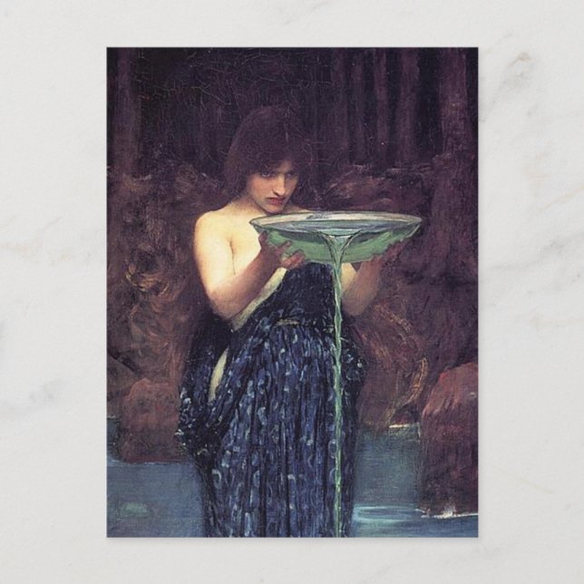 Circe Invidiosa - Circe with a Ponseive Bowl Postcard (Front)