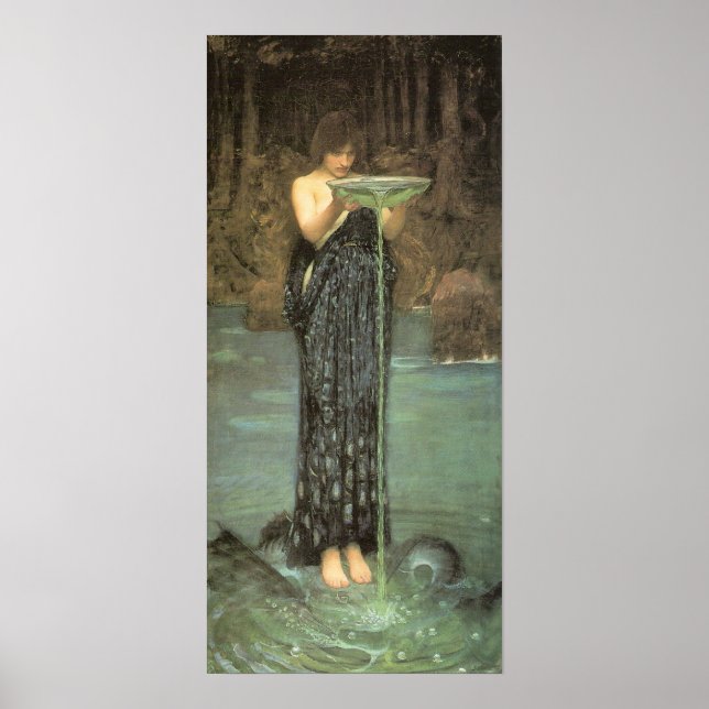 Circe Invidiosa - John William Waterhouse Poster (Front)