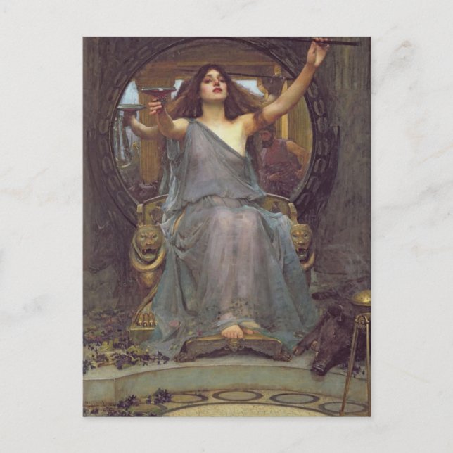 Circe Offering the Cup John William Waterhouse  Postcard (Front)