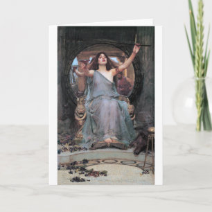 Circe Offering the Cup to Odysseus, Waterhouse Card