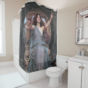 Circe Offering the Cup to Odysseus, Waterhouse Shower Curtain