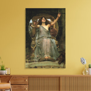 Circe Offering the Cup to Ulysses by JW Waterhouse Canvas Print