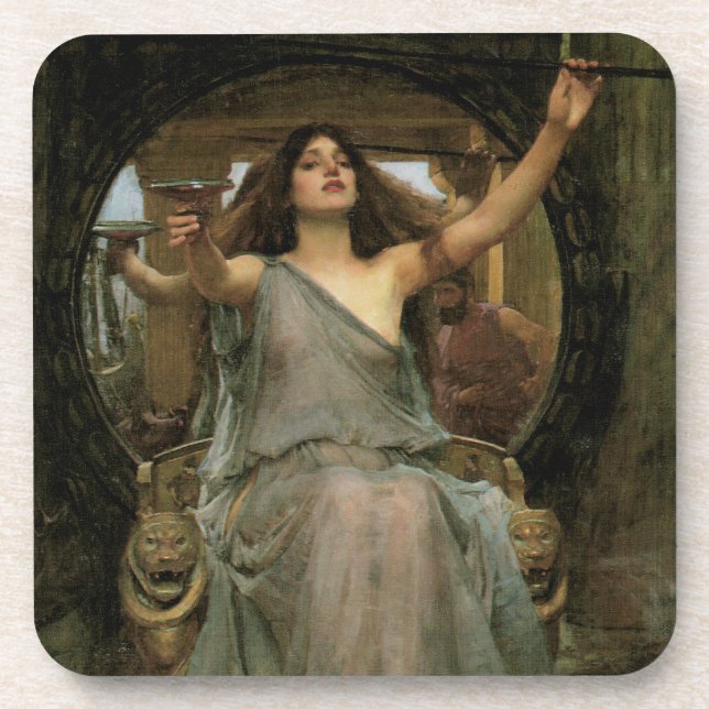 Circe Offering the Cup to Ulysses by JW Waterhouse Coaster (Front)