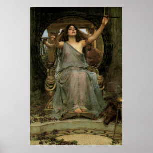 Circe Offering the Cup to Ulysses by JW Waterhouse Poster