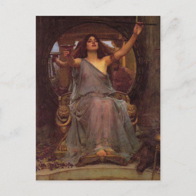 Circe Offering the Cup to Ulysses Postcard (Front)