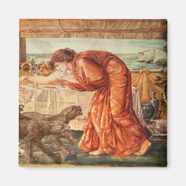 Circe Pouring Poison into a Vase Magnet (Front)