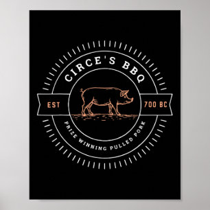 Circe's Bbq Funny Greek Mythology 1  Poster