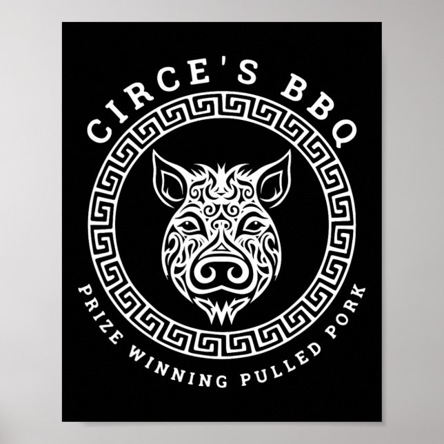 Circe's Bbq Funny Greek Mythology  Poster (Front)