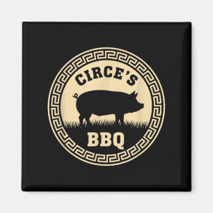 Circes Bbq Pork Lovers Grill And Barbecue Funny Magnet