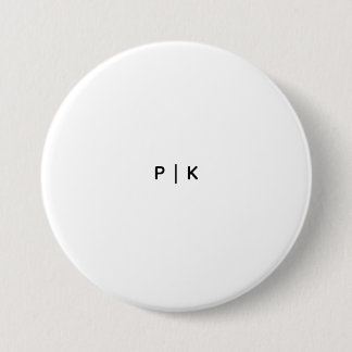 Circle 3" Circle, White Stitching, Iron-On 7.5 Cm Round Badge