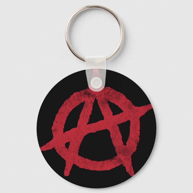 'circle a' anarchy symbol key ring (Front)