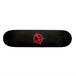 'circle a' anarchy symbol skateboard