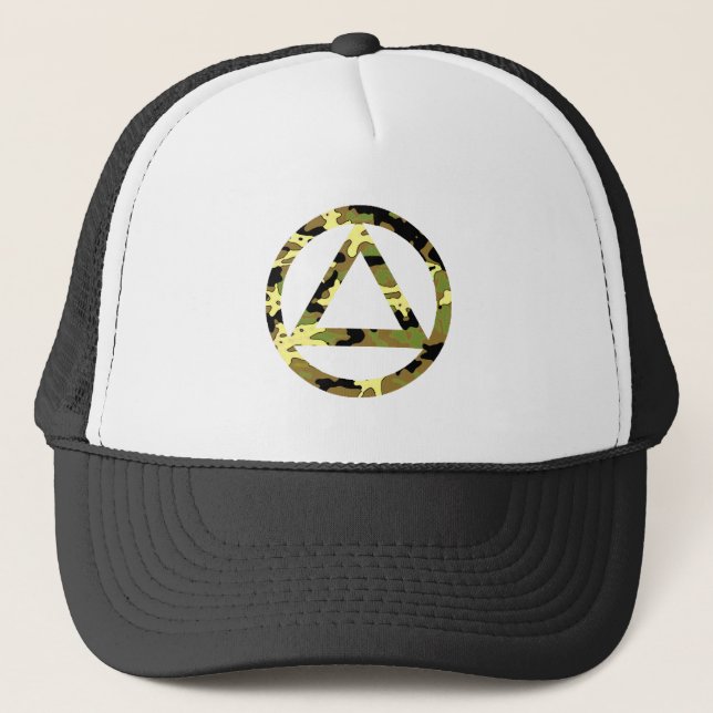 Circle and Triangle Recovery Sobriety Hat (Front)