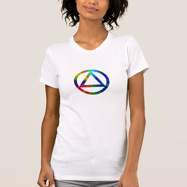 Circle and Triangle Recovery Sobriety T-Shirt (Front)