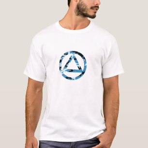 Circle and Triangle Recovery Sobriety T Shirt CAMO