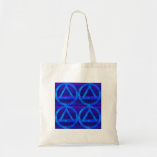 Circle and Triangle Recovery Sobriety Tote Bag
