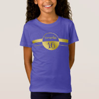 Circle Banner Two Colours - Clear Gold 2 + name