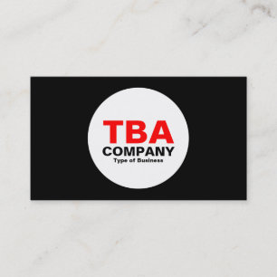 Circle - Black Business Card