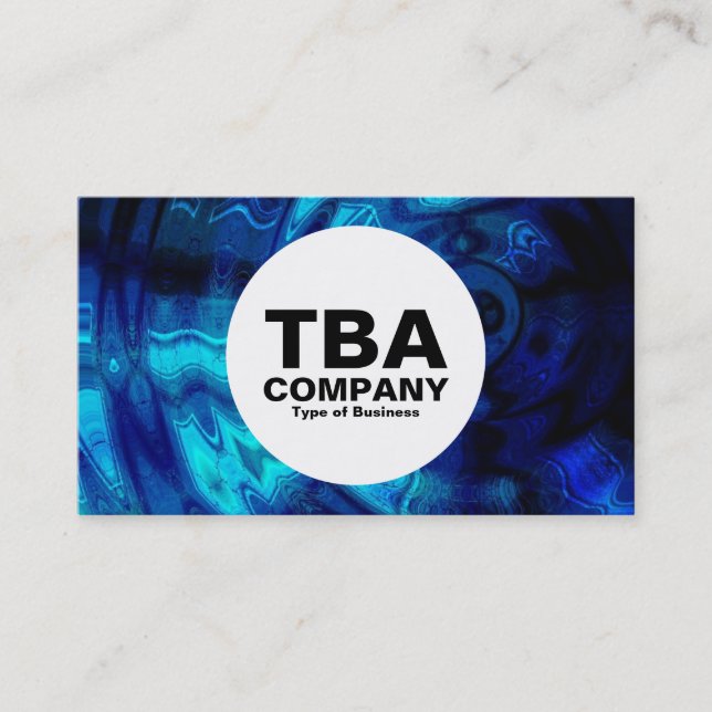Circle - Blue Water Business Card (Front)