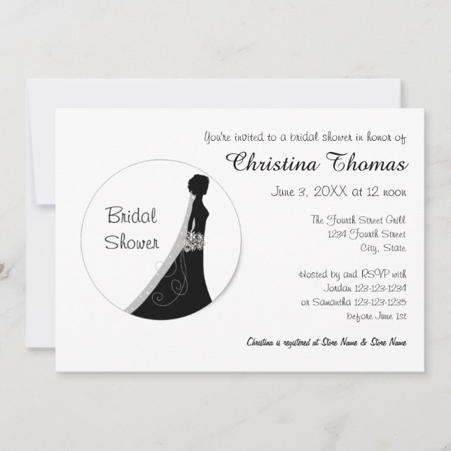 Circle Bride - Bridal Shower Invitation (Front)