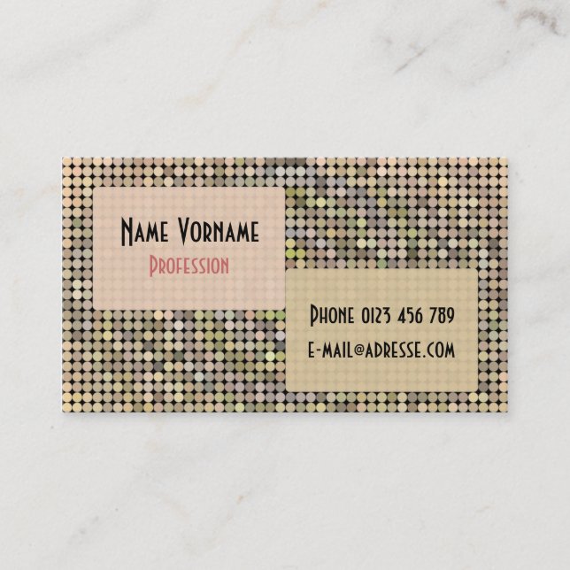 circle business card (Front)