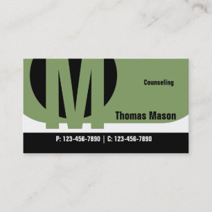 Circle Business Card/ Green Card