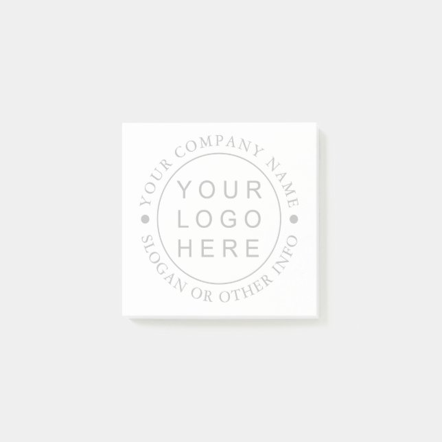 Circle Business Logo Custom Post-it Notes (Front)