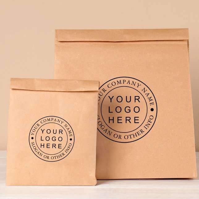 Circle Business Logo Custom Rubber Stamp (Creator Uploaded)