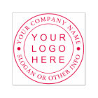 Circle Business Logo Custom Self-inking Stamp