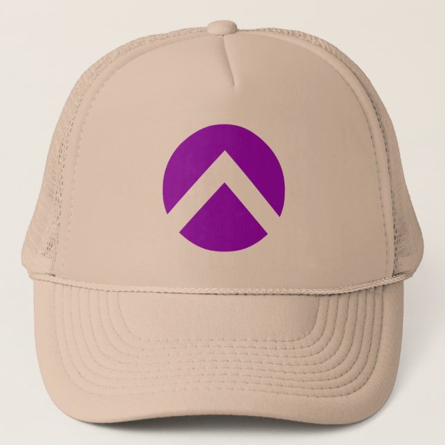 Circle Chevron Arrow Trucker Hat (Front)