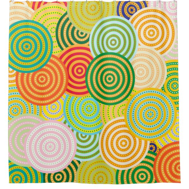 Circle-Circles Shower Curtain (Front)