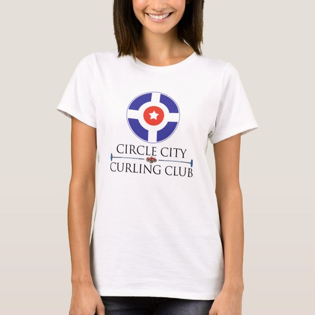 Circle City Curling - Women's Long Sleeve (Fitted) T-Shirt (Front)
