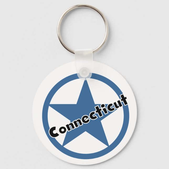 Circle Connecticut Key Ring (Front)