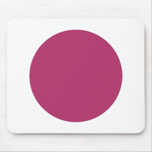 Circle - Crimson and White Mouse Pad