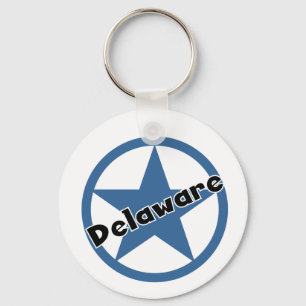 Circle Delaware Key Ring